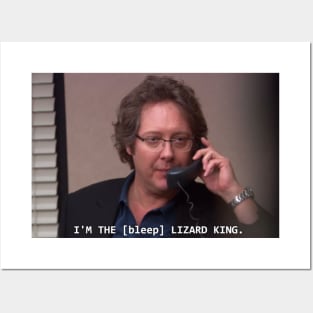 I'm the [bleep] Lizard King (The Office meme) Posters and Art